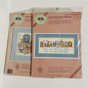 From The Heart Dimensions I See The Moon/Counting With Friends Cross Stitch Kit